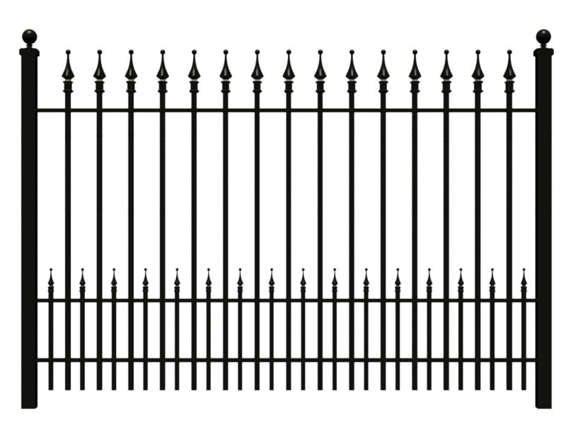 Puppy Picket Wrought Iron Fence