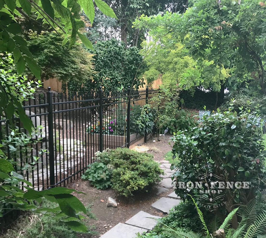 Our 5ft Tall Infinity Aluminum Fence in Classic Style and Traditional Grade