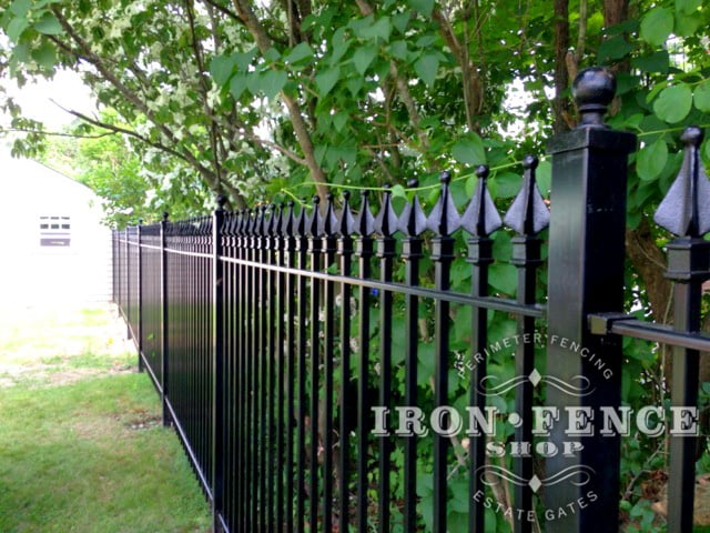 5ft Tall Classic Wrought Iron Fence in Signature Grade
