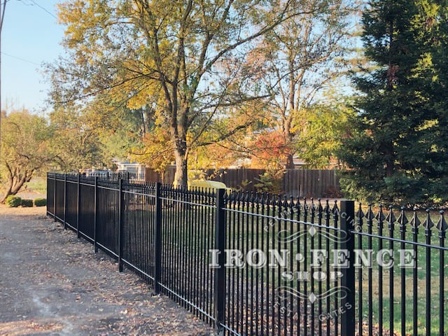 5ft Tall Stronghold Iron Fence in Classic Style and Signature Grade