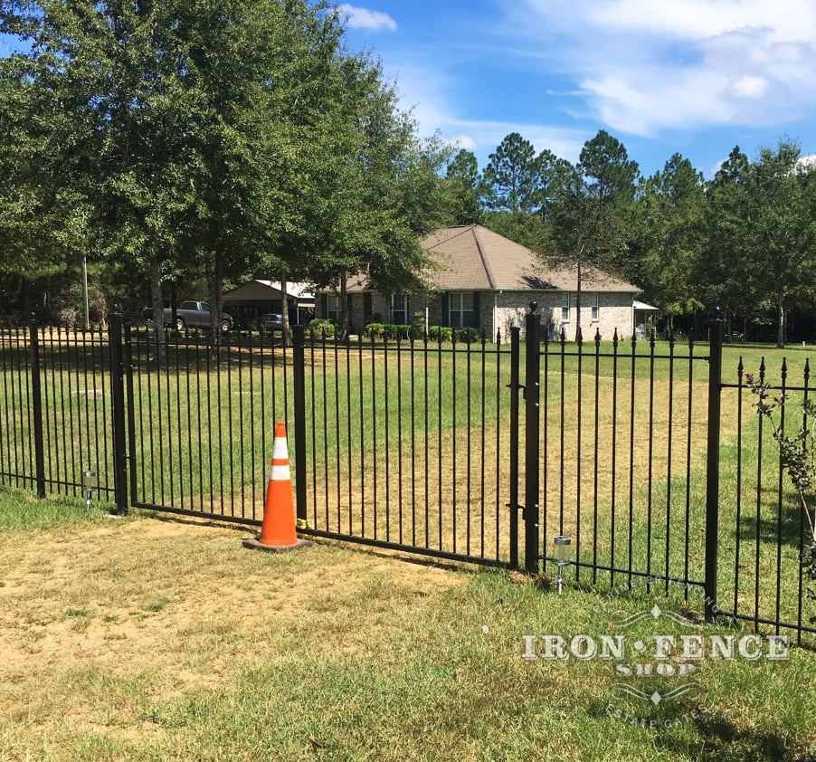 Wrought Iron Gate in a 5ft Tall x 12ft Wide Double (Two 6ft Halves) Configuration