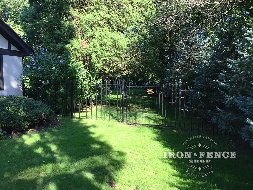 Our 5ft Tall Classic Style Iron Fence with Matching 5x6 Gate