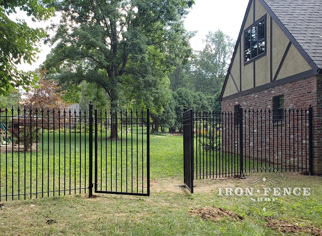8ft Double Gate and Matching Fence in 6ft tall Classic Style and Signature Grade