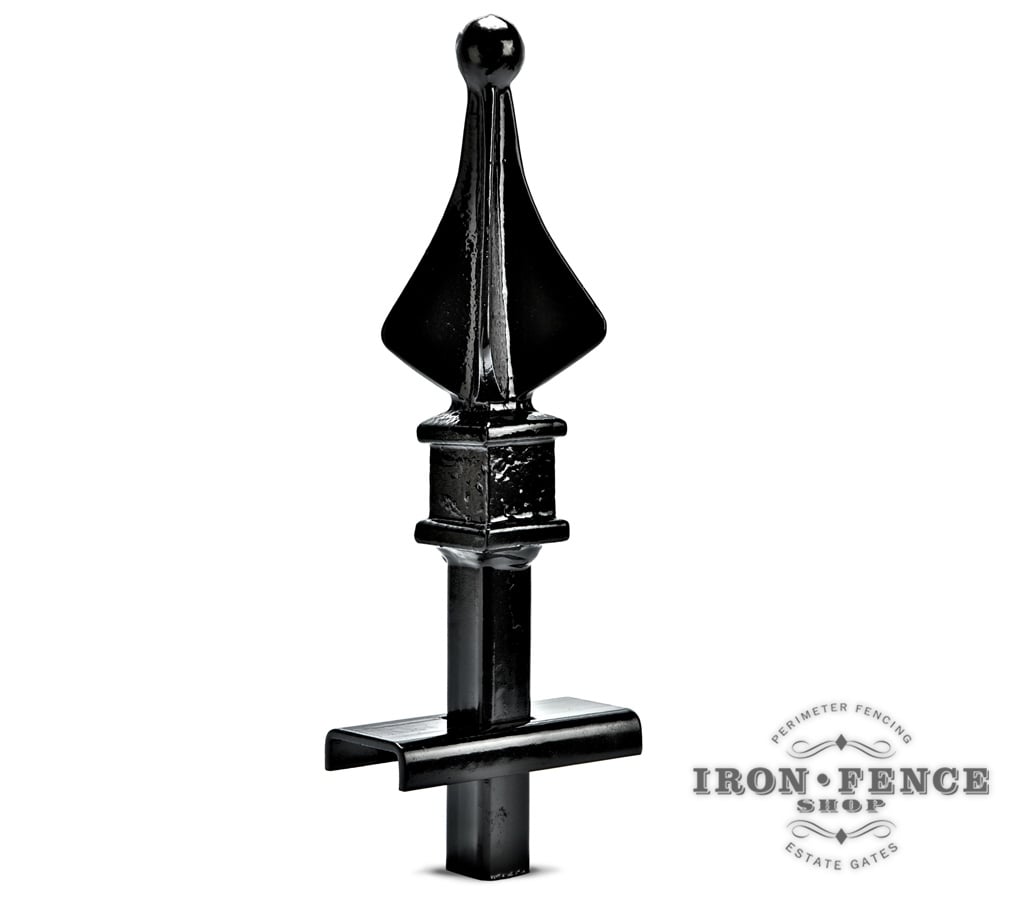 Solid Iron Finial Welded On and Comes Standard
