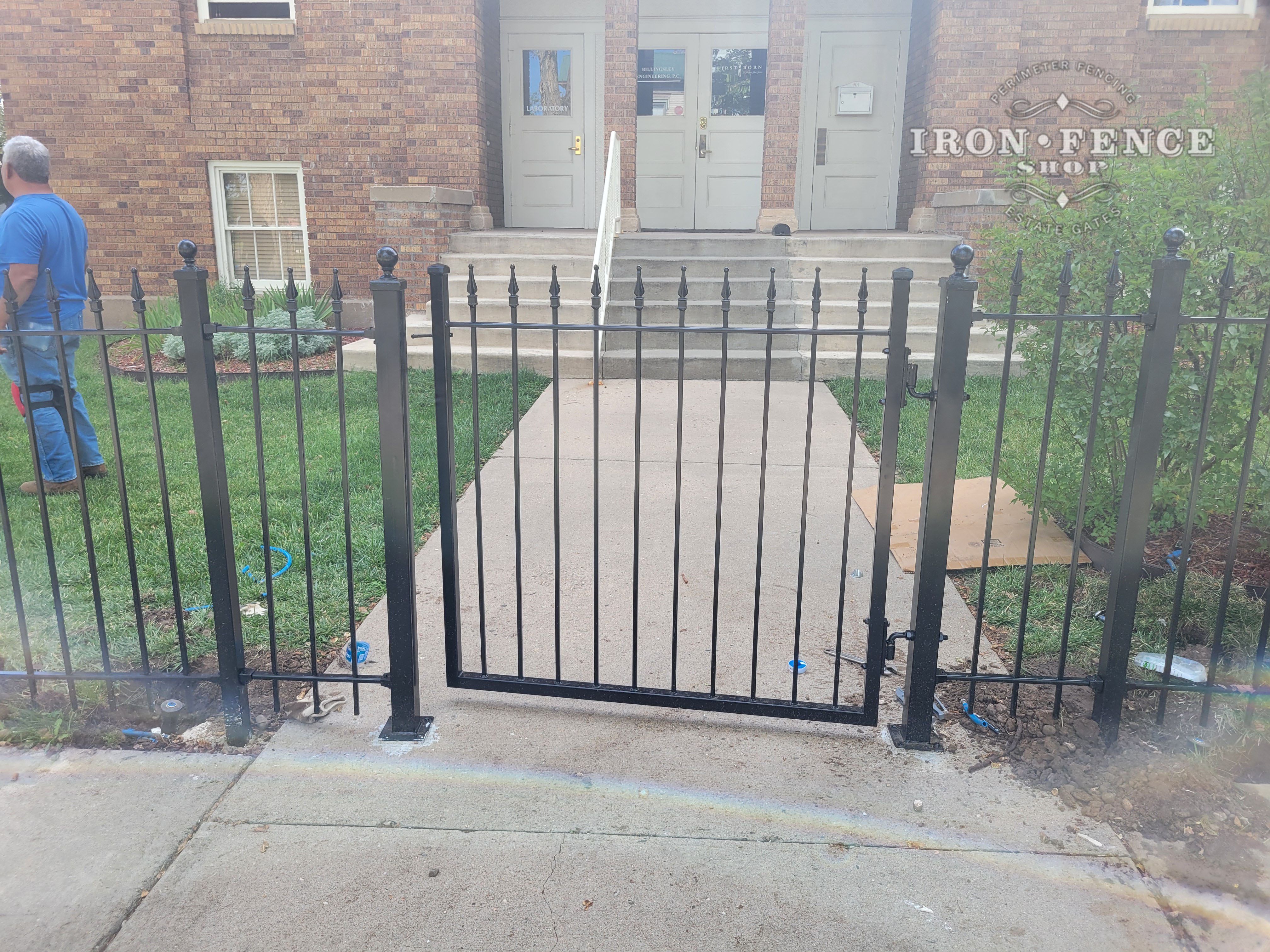 4ft Tall Classic Style Wrought Iron Fence and Gate