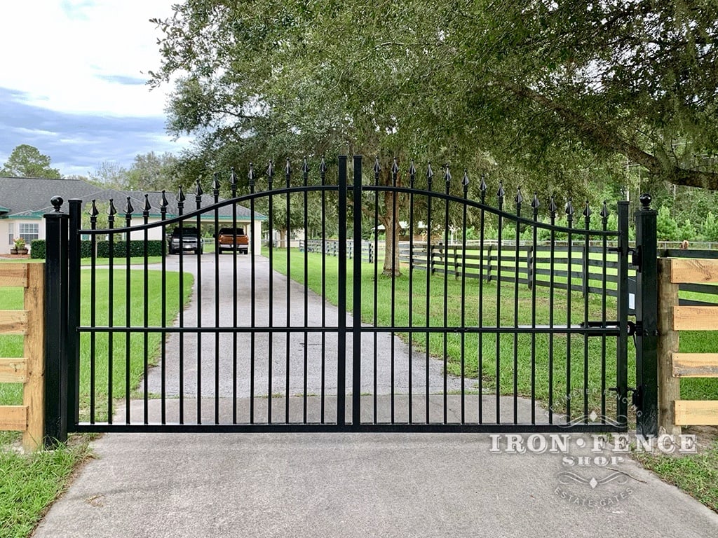 5ft Arching to 6ft Tall x 12ft Wide Single Leaf Driveway Gate