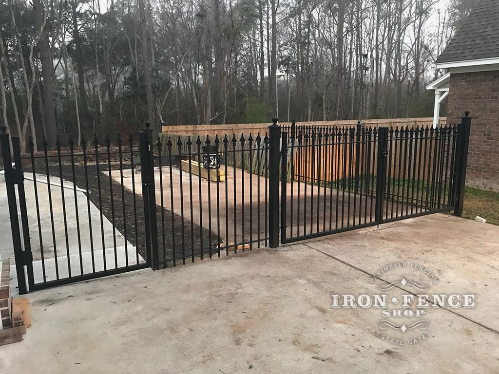 Wrought Iron Signature Grade 5x4 Single and 5x8 Double Gates in Classic Style