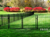 4ft x 8ft Traditional Grade Double Walk Gate in Side Yard (Style #1: Classic)