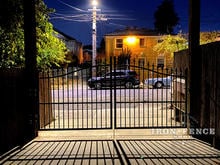 A 12ft Infinity Aluminum Driveway Gate in Classic Style and a 5ft to 6ft Arch 