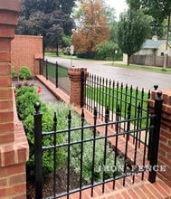 3ft Custom Built Traditional Grade Wrought Iron Fence with 3 Rails