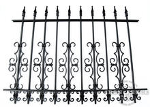 3 Foot Tall Traditional Grade Wrought Iron Fence with Add-On Guardian and Butterfly Decorations Acting as Puppy Pickets