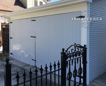 3ft Tall Wrought Iron Classic Fence in Signature with Custom Walk Gate