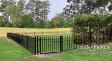 3ft Tall Infinity Aluminum Fence with Matching 4ft Wide Gate