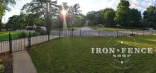 3ft Tall Stronghold Iron Fence in Traditional Grade and Classic Style