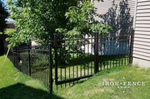 Aluminum Fence and Gate Racked and Stepped for Grade (Infinity Aluminum Classic Style)