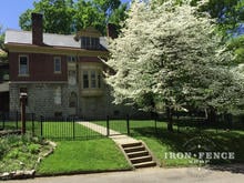 Our Classic Style Aluminum Fence and Arched Gate in a 4ft Height