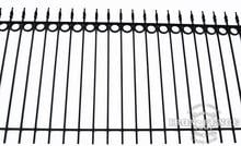 4ft Tall Wrought Iron Fence in Traditional Grade with Add-on RIng Decorations