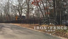 4ft Tall Signature Grade Iron Fence in Classic Style Used in Front of a Historic Cemetery