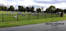 Our 4ft Tall Classic Style Iron Fence at a Historic Cemetery 