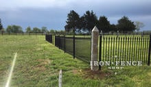 4ft Tall Classic Iron Fence Surrounding a Family Cemetery