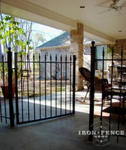 4ft Tall Wrought Iron Walk Gate in Traditional Grade 
