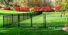4ft x 8ft Traditional Grade Double Walk Gate in Side Yard (Style #1: Classic)