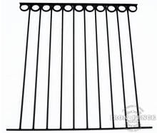 50in Tall Wrought Iron Pool Fence in Traditional Grade with Rings Add-on Decorations