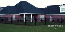 5ft Tall Signature Grade Iron Fence Used for a Front Yard Enclosure (Style #1: Classic)
