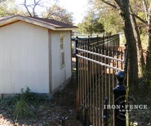 Aluminum Fence Panel Angled or Curved Off the Post (5ft Tall Classic Style)