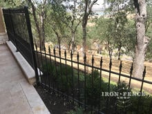 Wrought Iron Fence in 3ft Tall Classic and 5ft Tall Puppy Picket Style