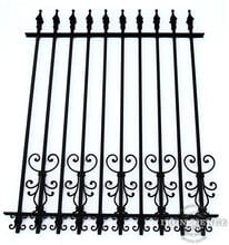 5 Foot Tall Classic Style Signature Grade Wrought Iron Fence with Cape Cod and Butterfly Add-on Decorations Acting as a Puppy Picket Dog Barrier