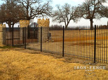 5ft Tall Traditional Iron Fence Installed Along Property Frontage (Style #1: Classic)