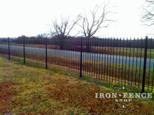 5ft Tall Wrought Iron Fence in Classic Style and Traditional Grade