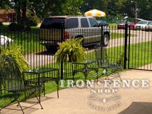 5ft Tall Wrought Iron Patio Fence in Traditional Grade 