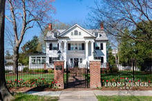 5ft Tall Stronghold Iron Fence and Arched Gate in Classic Style and Signature Grade