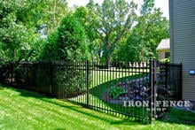 6ft Tall Signature Grade Aluminum Fence and 6x4 Gate (Style #1 Classic) Corner Section
