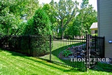 6ft Tall Signature Grade Aluminum Fence and 6x4 Gate (Style #1 Classic) Corner Section