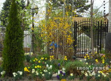 6ft Tall Arched Aluminum Garden Gate.  Classic Style and Traditional Grade.
