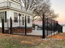 6ft Tall Classic Style Infinity Aluminum Fence in Traditional Grade
