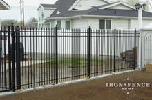 6ft Tall Infinity Aluminum Metal Fence Panel in Classic Style and Traditional Grade