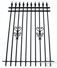 6 Foot Tall Classic Style Signature Grade Wrought Iron Fence with Cape Cod Add-on Decorations