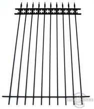 6ft Tall Classic Style Wrought Iron Fence in Traditional Grade with Butterfly Add-On Decorations