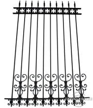 6ft Tall Classic Style Wrought Iron Fence in Traditional Grade with Cape Cod and Butterfly Add-On Decorations Acting as a Puppy Picket Dog Barrier
