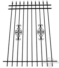 6ft Tall Classic Style Wrought Iron Fence in Traditional Grade with Guardian Add-On Decorations