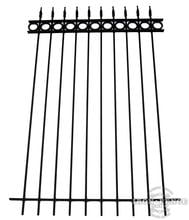 6ft Tall Classic Style Wrought Iron Fence in Traditional Grade with Ring Add-On Decorations