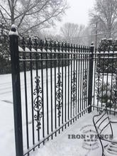 6ft Iron Fence in Classic Style with Add-on Decorations for a Custom Look