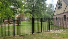 6ft Tall Stronghold Iron Fence and 8ft Gate in Classic Style and Signature Grade 