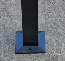 Aluminum Flange Foot Insert Installed on a Post