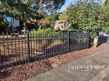 4ft Tall Signature Grade Aluminum Fence in Classic Style