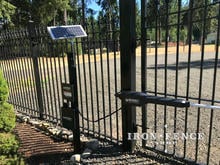 Stronghold Iron Arched Driveway Gate Using Ghost Controls Automation
